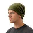 thumbnail image 3 of MEICHEN Fashion Beanie Hat for Men Solid Color Winter Warm Skull Cap Outdoor Skiing Running Bomber Hat, 3 of 6