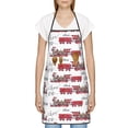 thumbnail image 3 of Pofeuu Retro Train Print Aprons with Pockets, Cute Aprons for Kitchen, Cooking, Server, Barber, Chef Apron, 3 of 7