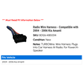 thumbnail image 2 of Radio Wire Harness - Compatible with 2004 - 2006 Kia Amanti 2005, 2 of 2