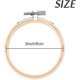thumbnail image 1 of Aros redondos de madera para bordar, anillos de aro de punto de cruz para hacer manualidades bordadas (10 uds, Color madera) LingWen 8390605470844, 1 of 1