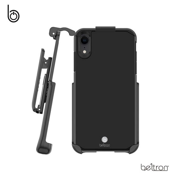 BELTRON Case with Belt Clip for iPhone XR, Slim Full Protection Heavy Duty Hybrid Case & Rotating Belt Clip Holster with Built in Kickstand, Scratch Resistant/Shock Absorption for iPhone XR 6.1 2018
