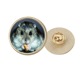 thumbnail image 1 of Los animales comen rata mascota lindo hámster Broche de oro metálico circular, 1 of 3