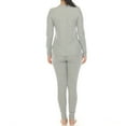 thumbnail image 3 of White Mark Women's Waffle Pajama Set, 3 of 6