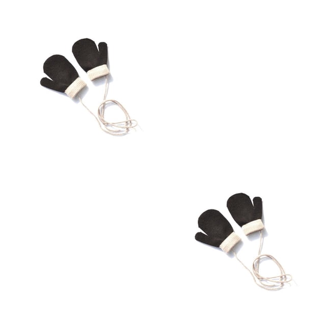 Minnieouse 1 par de manoplas para niños pequeños cómodas y pequeñas para mantener el calor accesorio de ropa para niños y niñas con cuerda marrón + 2piezas Marrón+Café Minnieouse CBP392660