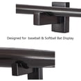 thumbnail image 4 of Baseball Bat Wall Mount Display Rack - Solid Holder for Baseballs, 4 of 4