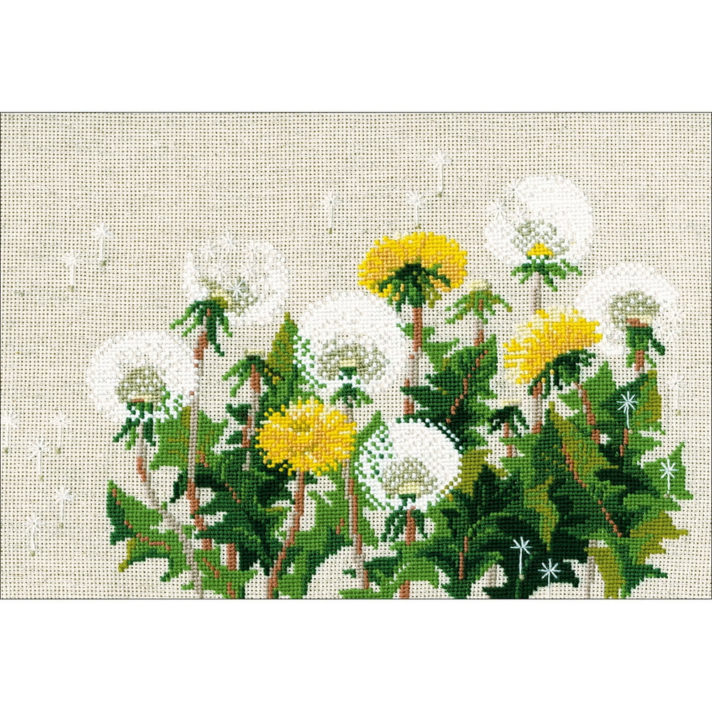 RIOLIS Counted Cross Stitch Kit 11.75"X8.25"-Dandelions (15 Count