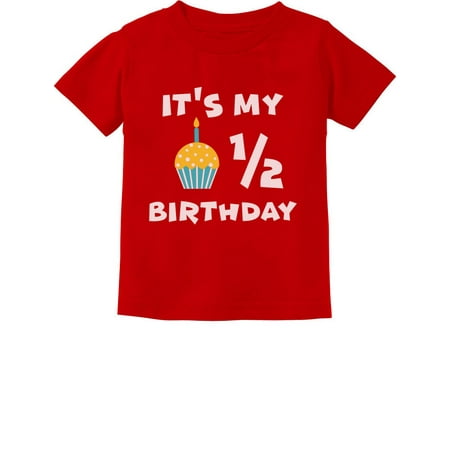 

It s My Half Birthday Outfit For Baby 1/2 Birthday Gift Infant Kids T-Shirt 24M Red