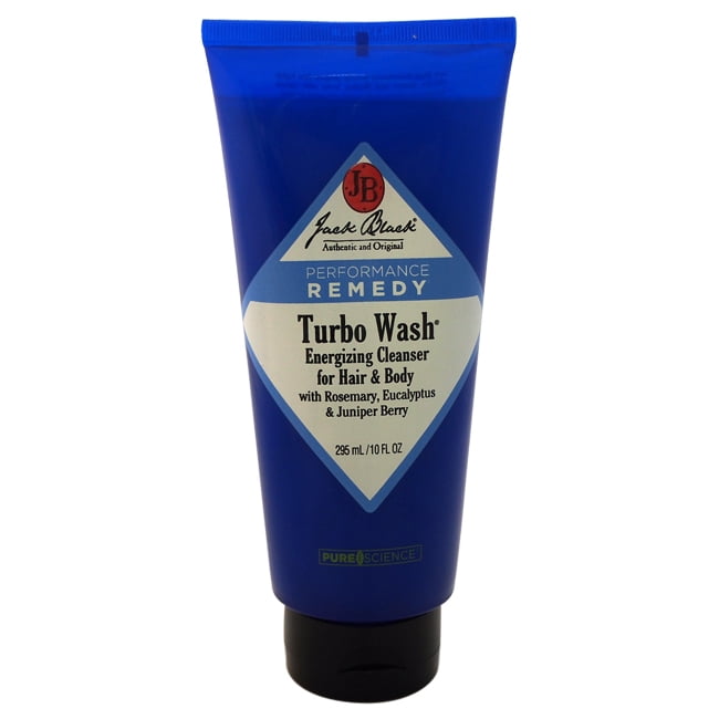 Jack Black For Men Turbo Wash Energizing Cleanser, Hair and Body Wash for Men, 10 Oz