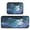 Cute Blue and White Cat, variant on 2-Piece Kitchen Rugs Set Non-Slip Mats Carpet Floor for Kitchen, Bathroom (19.7"x27.6" & 19.7"x47.2") Fox Skull