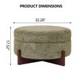 thumbnail image 2 of A Round Footstool With Storage,Green, 2 of 11