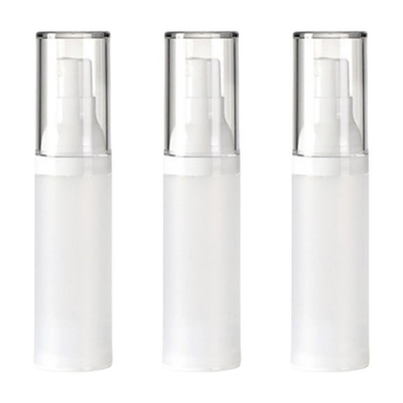 3x botellas con bomba , dispensador de cosméticos, botella cosmética reutilizable multiusos rellenable, contenedor de loción para maquillaje