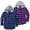 blue+purple, variant on 2 Pack Men Casual Button Down Flannel Hoodies, Men's & Big Men's Hooded Flannel Shirt with Long Sleeves, Sizes L