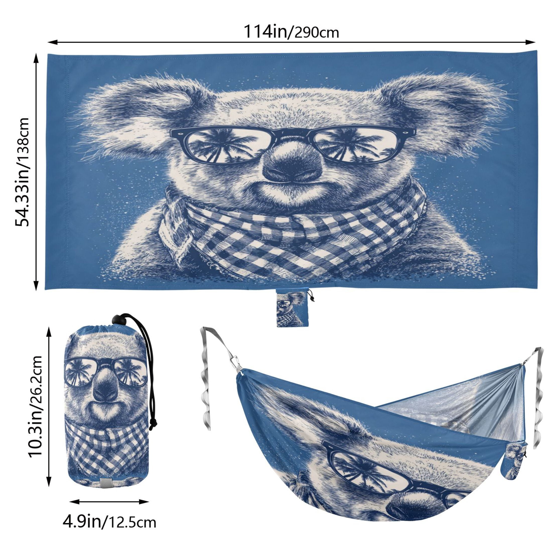 Hanging Hammock Portable Travel Camping For Outdooor Beach Camping Hiking Koala