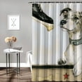 thumbnail image 2 of Orinice Dog Bone Bathroom Decor Set Colorful Luxurious Graphic Print Polyester Fabric Fashion Shower Curtain with Hooks, 100% Polyester Waterproof Washable Curtains 60x72, 2 of 7