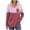 Red, variant on Enjoytime Long Sleeve Shirts for Women Printing V-Neck Button Down Blouse Fashion Business Casual Work Tops Trendy Clothes 2025 Blue L