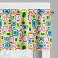 thumbnail image 5 of Ambesonne Geometric Valance & Curtain, Colorful Retro Shapes, 55"x24", Multicolor, 5 of 6