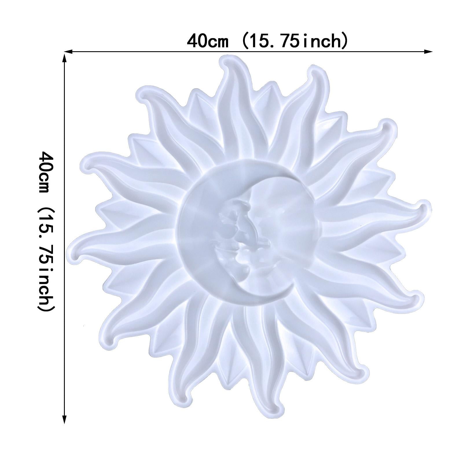 YongCo Resin Silicone Mold Large Mirror for Sun Moon Shaped Epoxy Casting Mold Art Craf