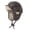 A, variant on Classical Checkered Accent Fleece Lined Ear Muff Hat Excellent Insulation for Various Activities Cold Resistant