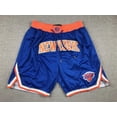 thumbnail image 1 of Basketball Shorts With Embroidery Knicks Retro Embroidered Zipper Pocket Shorts -WEVALLEY, 1 of 2
