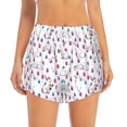 thumbnail image 4 of Lsque Rabbit Eating Printed Women's Running Shorts with Liner Pockets,Elastic Quick Dry Workout Athletic Gym Yoga Shorts,Womens High Waist Shorts-Small, 4 of 9