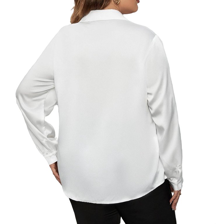 White Shirt for Women Womens Shirts Long Sleeve Plus Size Blouses for Women  2X Girl White Button Down Shirt Long Sleeve Shirts for Women V Neck amazom  Deals Cheap Stuff Under 50 Cents : Clothing, Shoes & Jewelry 