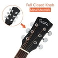 thumbnail image 4 of 40" Acoustic Guitar Kit for Beginner: Spruce Board Cutaway Acoustic Guitar with Gig Bag and Guard Board, Natural, 4 of 9