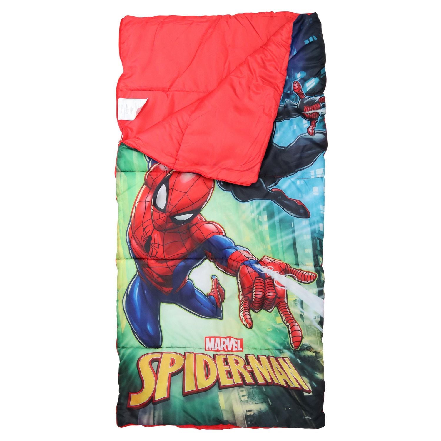 スーパーヒーロー スパイダーマン 子供用 寝袋 スリーピングバッグ USA購入 Marvel SpiderMan Kid Sleeping Bag Slumber Kit 2pc Set
