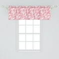 thumbnail image 2 of Ambesonne Abstract Valance Pack of 2, Repeating Half Circles, 54"X18", Rose Pale Pink, 2 of 4