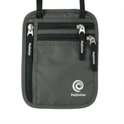 Neck Wallet and Passport Holder, Travel Pouch for Passport, Cards, Cash and Small Essentials, PAZINGER