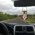 thumbnail image 5 of Gumesh Funny Puppy Car Rear view Mirror Pendant ,Car Rear View Mirror Accessories Hanging Charm Interior Rearview Pendant Decor Gift Hanging Decor, 5 of 5