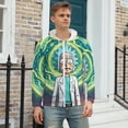 thumbnail image 3 of Rick And Morty Zip Up Hoodies Unisex Realistic 3D Print Sweatshirt Long Sleeve Hooded Jacket Coat 5XL, 3 of 8