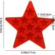thumbnail image 2 of Molde para cubitos de hielo, bandeja para cubitos de hielo de cinco estrellas, molde antiadherente para hacer hielo, rojo, 2 of 4