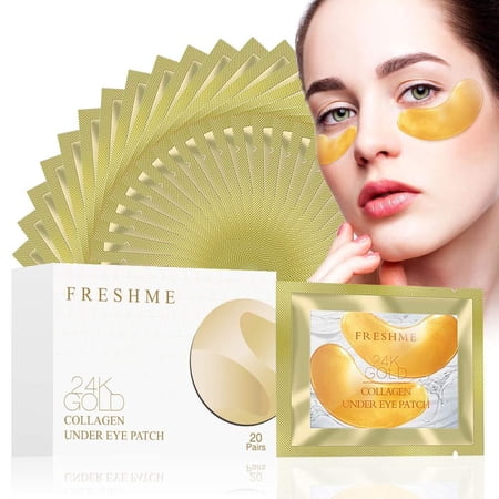 24K Golden Collagen Eye Pads - Gel Eye Mask for Eyes Treatment Puffiness