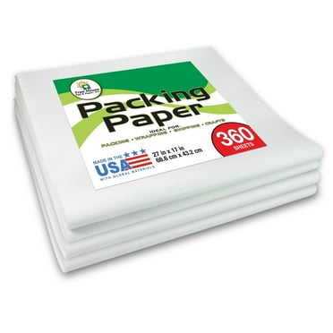 Tree House Pad & Paper -Packing Paper Sheets for Moving -360 Sheets of Newsprint Paper - Must Have Moving Supplies - 27" x 17" - Made in USA