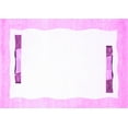thumbnail image 1 of Ahgly Company Indoor Rectangle Solid Purple Modern Area Rugs, 2' x 5', 1 of 4