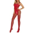thumbnail image 3 of Bra and Panty Set Women Seamless Bra Feature V-Neck Longline Bra Style W-735 Red M, 3 of 7