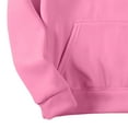 thumbnail image 6 of Resicozy Oversized Casual Sweatshirt for Men Solid Color Hoodies Long Sleeve Pullover Athletic Classic Hooded Sweatshirts Comfy Pink M, 6 of 7