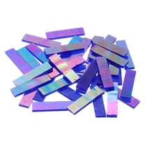 Stained Glass Strip, Iridescent Sapphire Blue Mosaic Tiles 300g/10.58 oz