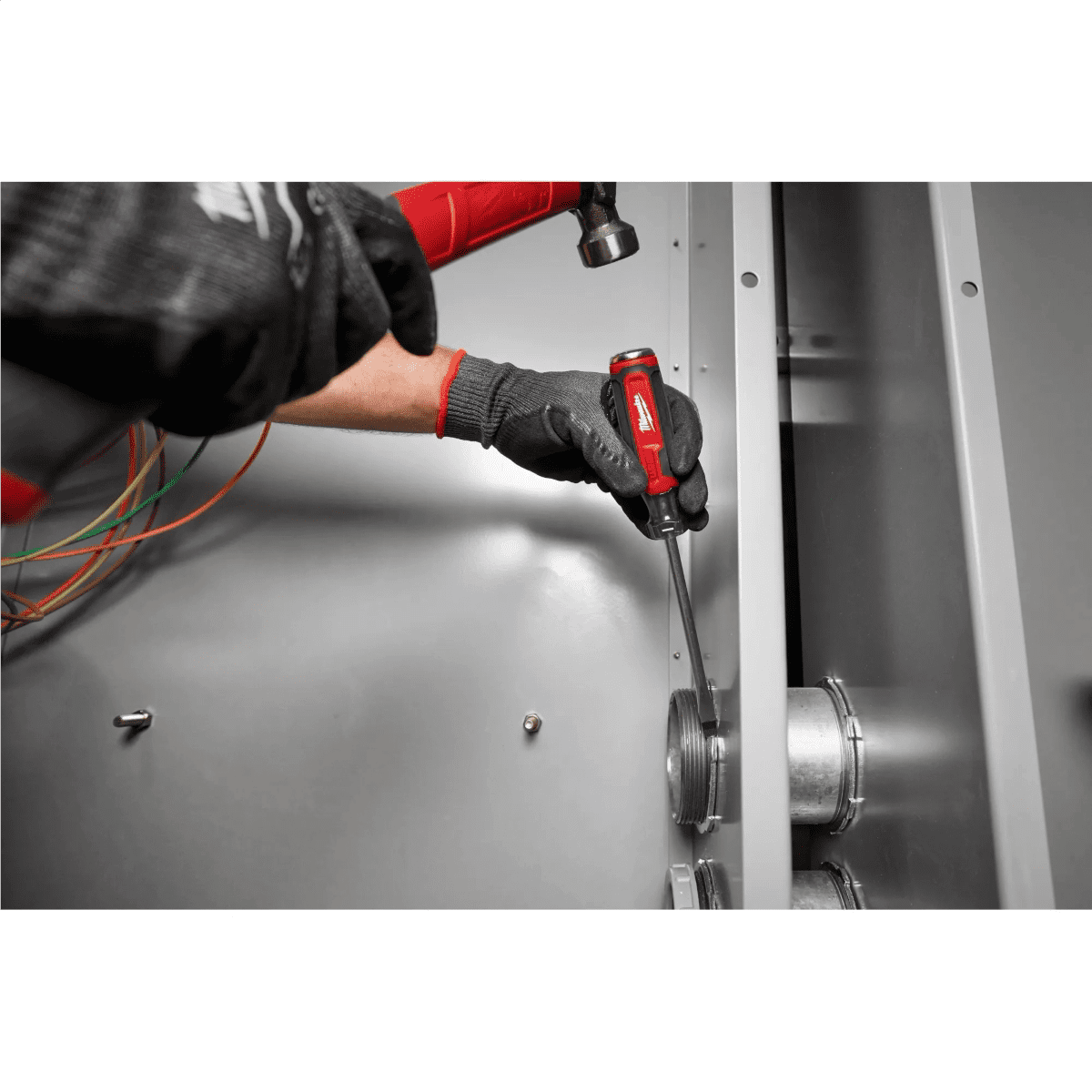 Milwaukee Tool 3/8 Inch Slotted 8 Inch Cushion Grip Demolition Screwdriver (USA)