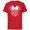 Red, variant on Disney Minnie Mouse Holiday Silhouette - Short Sleeve Cotton T-Shirt for Adults -Customized-Black