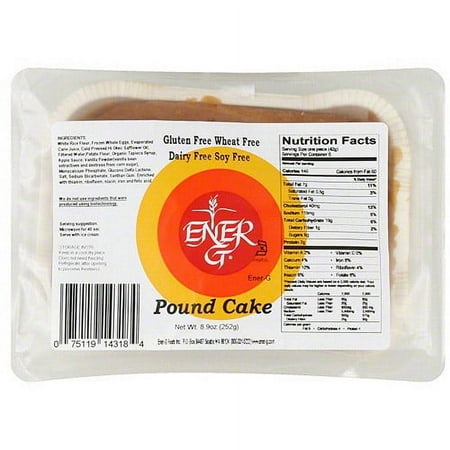 Ener-G Pound Cake, 9.5 oz (Pack of 6)