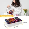 thumbnail image 5 of Octopus Bracelet Holder Jewelry Box Organizer PU Leather with Removable Compartment Portable, 5 of 6