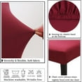 thumbnail image 5 of Stretch Chair Covers Slipcovers Set of 6 Claret Stretchable Dining Chair Slipcover Washable Removable for Kitchen,Hotel,Restaurant, 5 of 6