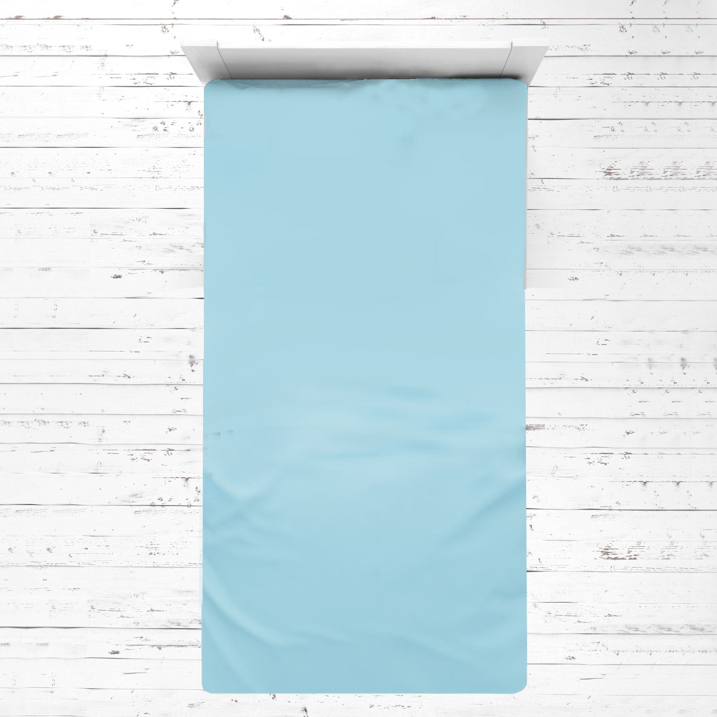Bacati - Boys 4 pc Toddler Bedding/3 pc Sheet Set 100% Cotton Percale, Mod Diamonds Stripes, Aqua/Teal/Beige/Brown