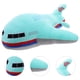 thumbnail image 3 of FELTECHELECTR Peluche de avión de dibujos animados de 40 cm con forma de almohada, adorable muñeco de peluche para niños, color verde, 3 of 7