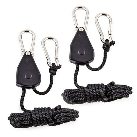 

Ekeka Clearance ! Hanging Light Reinforced Hangers Rope Adjustable Grow Pulley With Cla Duty