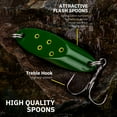 thumbnail image 6 of THKFISH Fishing Lures Trout Lures Fishing Spoons Lures for Trout Pike Bass Crappie Walleye Color C 3/8oz 5pcs, 6 of 9