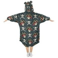 thumbnail image 2 of joogoo Wearable Blanket Hoodie for Cool Skull Pattern Flannel Sherpa Pocket 3-14 YR S, 2 of 7