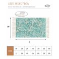 thumbnail image 2 of Teal Coral Coastal Hallway Runner Rug 2'x5', Ocean Nautical Seaside Beach Washable Kitchen Runner Rug with Tassels, Laundry Room Rugs Woven Cotton Carpet for Bedroom Entryway Front Door, 2 of 9