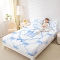thumbnail image 3 of Manfei Letter M Monogrammed Full Size Sheets For Girl,Girly Bowknot Bed Sheets Fir Kids,4 Pieces, 3 of 6
